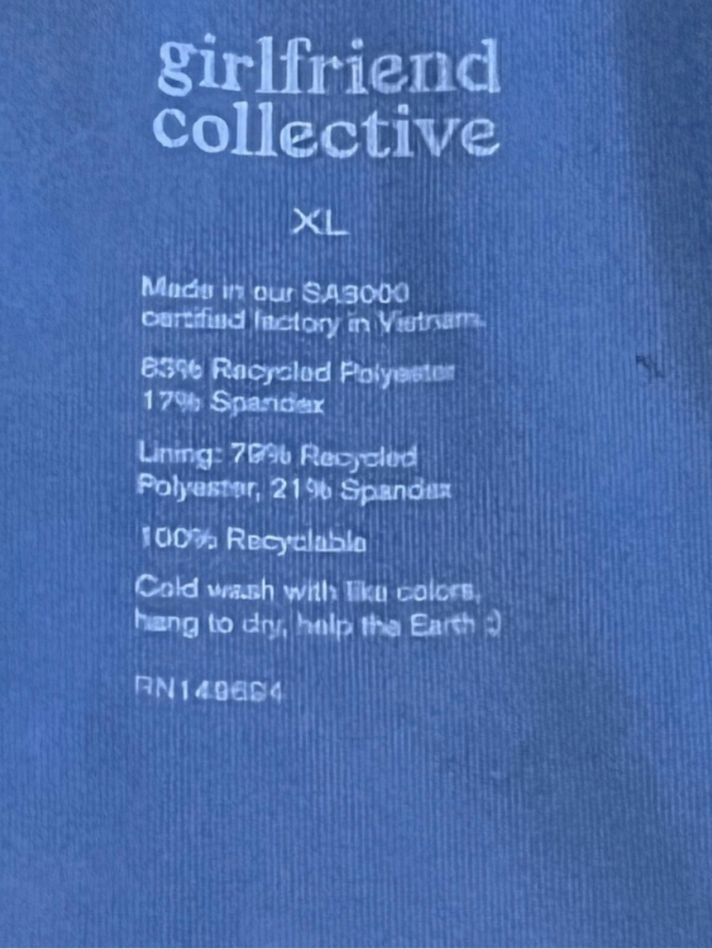 girlfriend collective Blue Short Sleeve Men’s Tee